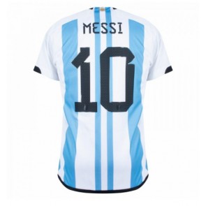 Argentina Lionel Messi #10 Hjemmebanetrøje VM 2022 Kort ærmer